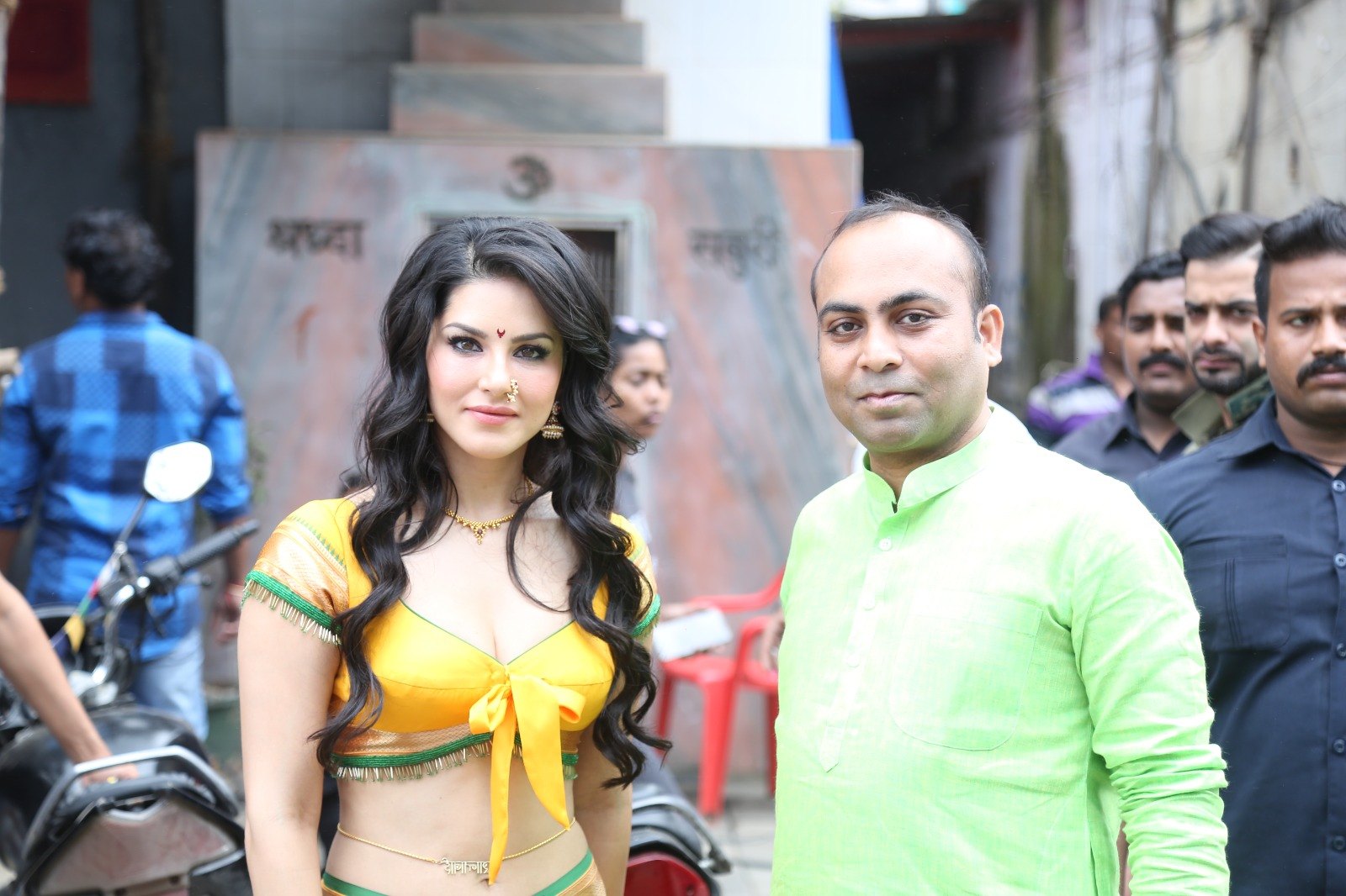 Sanjivkumar Rathod with Sunny Leone